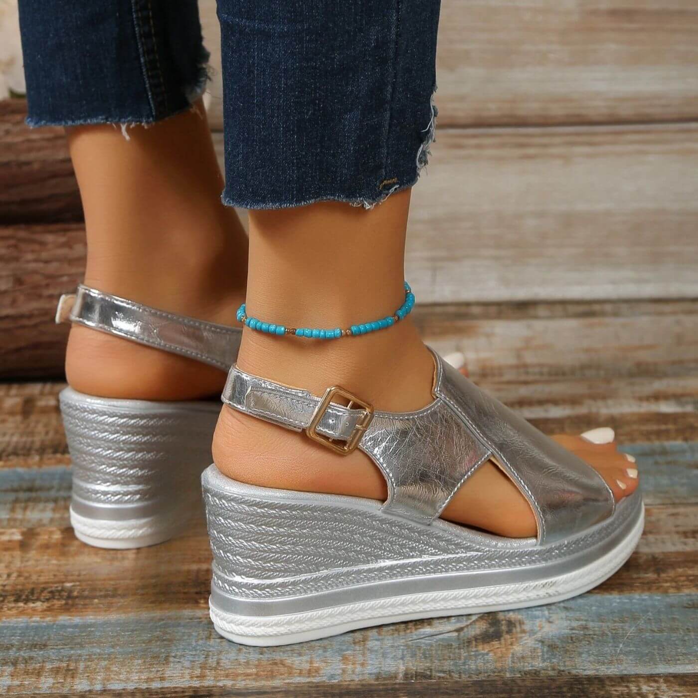 Andrea™ – Elegant Orthopedic Wedge Sandals