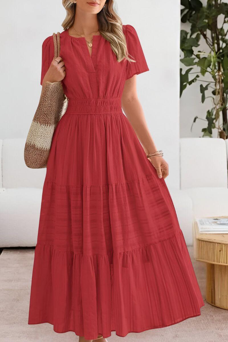 Anick™ – Elegant Boho Summer Maxi Dress