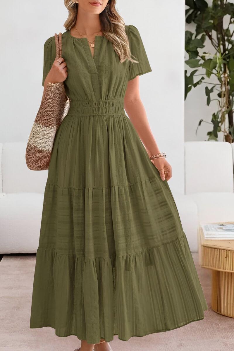Anick™ – Elegant Boho Summer Maxi Dress
