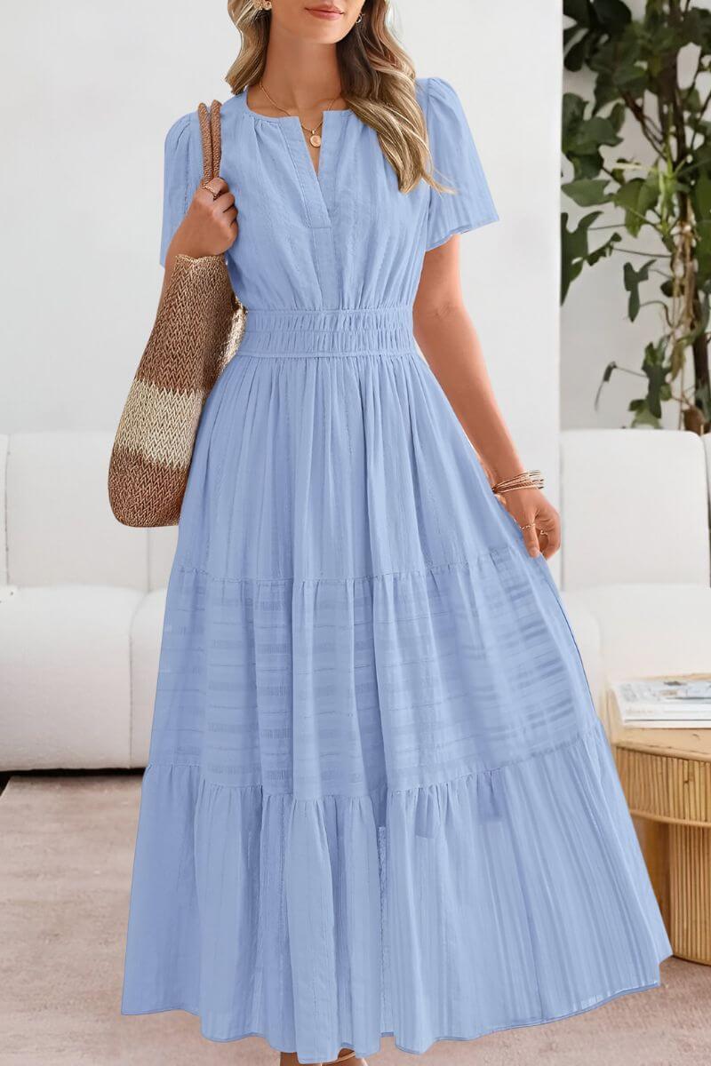 Anick™ – Elegant Boho Summer Maxi Dress