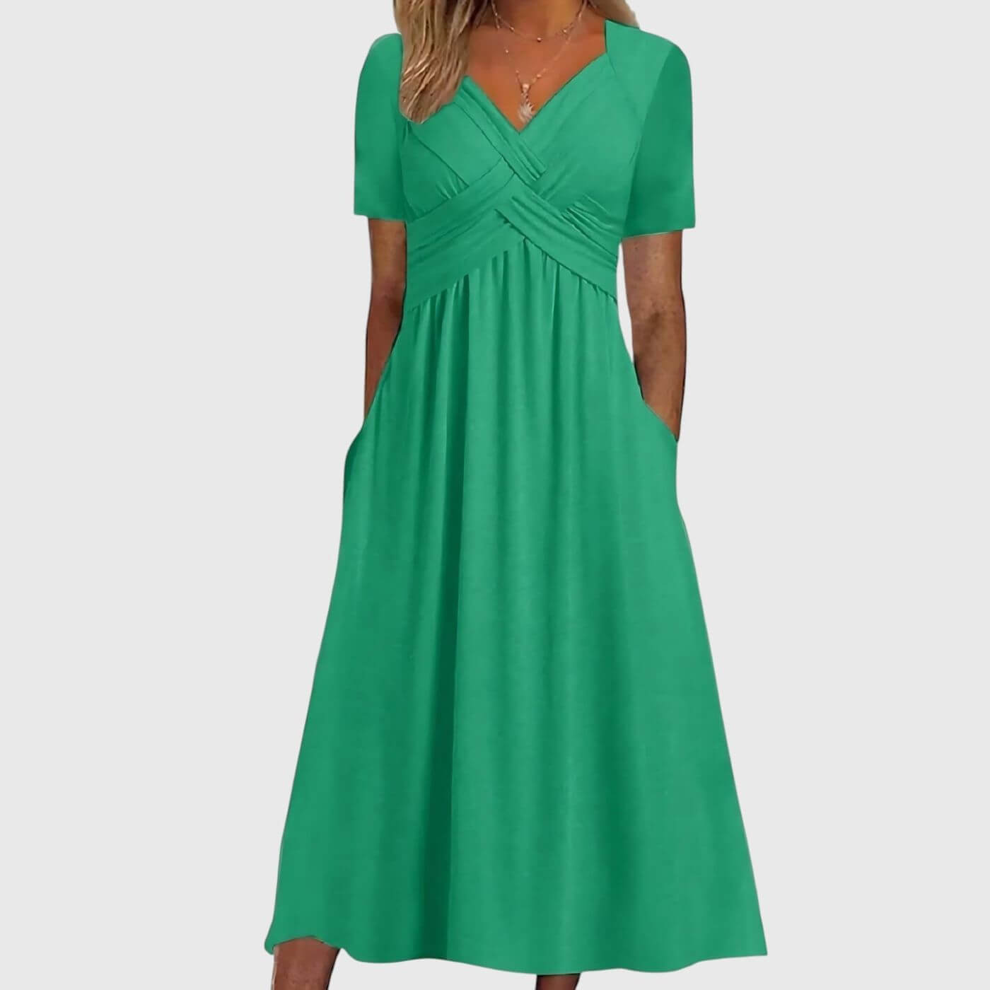 Chantal™ – Tummy Coverage Elegant Midi Dress