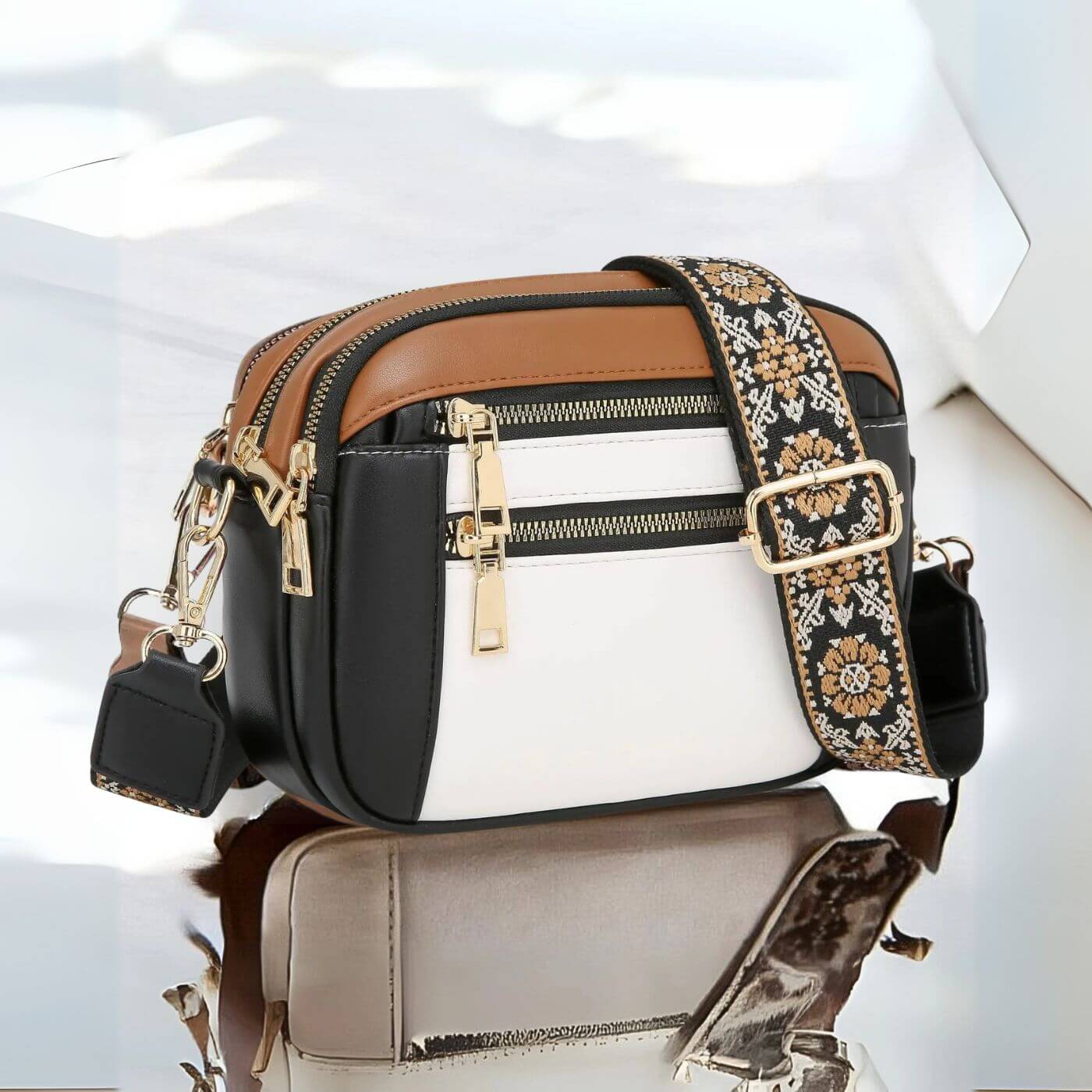 Cynthia™ – Elegant Multi Compartments Crossbody Bag