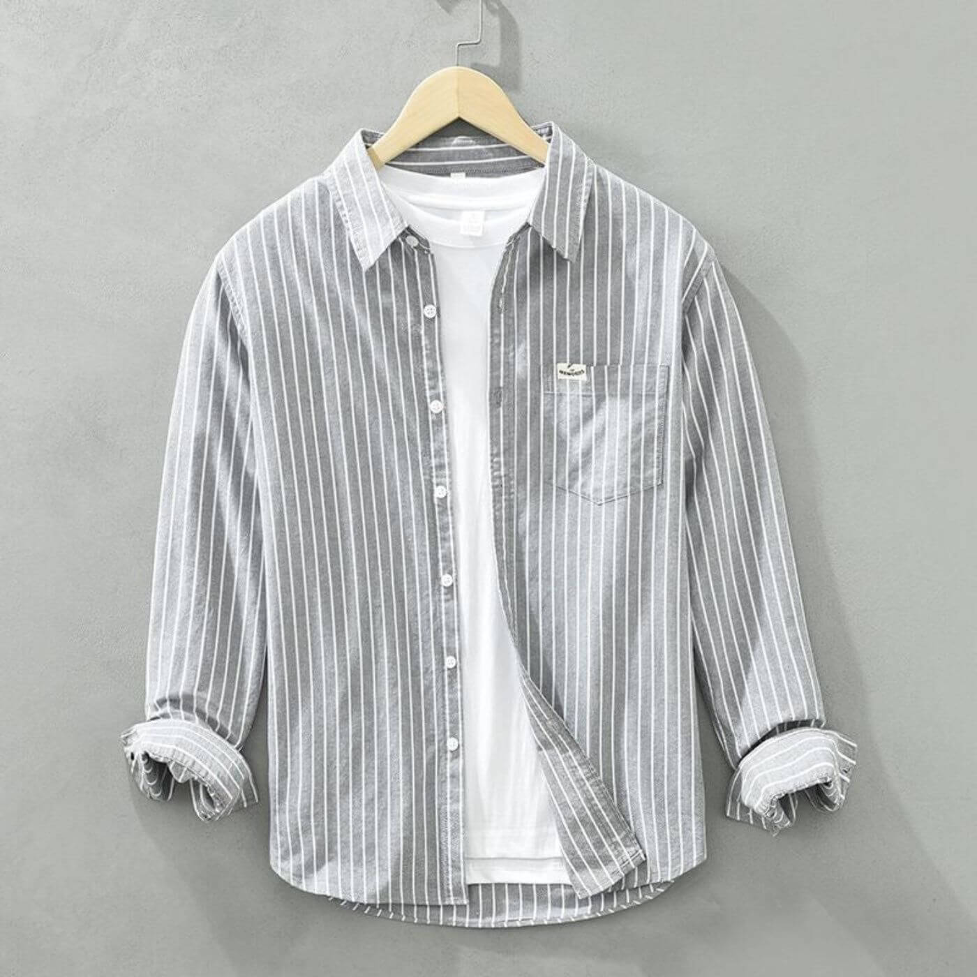 Derrick™ – Premium Striped Long Sleeve Shirt