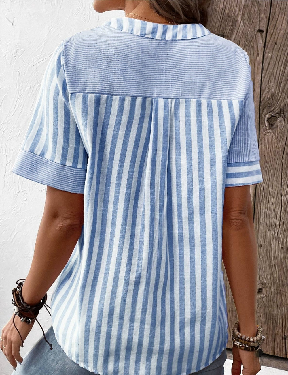 Dorothea™ - Casual Striped Button-Down Blouse