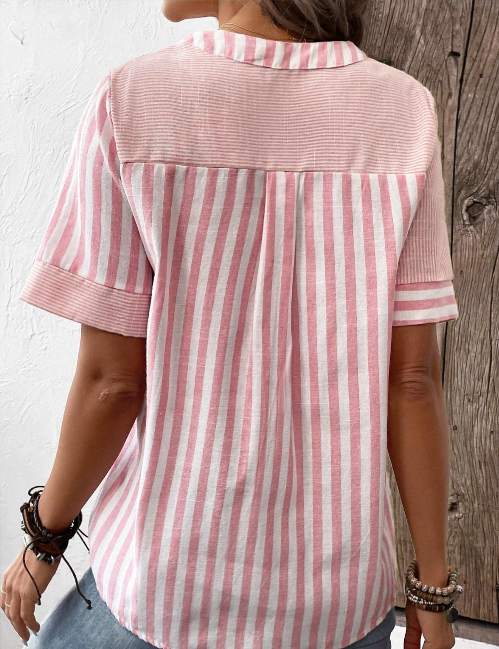 Dorothea™ - Casual Striped Button-Down Blouse