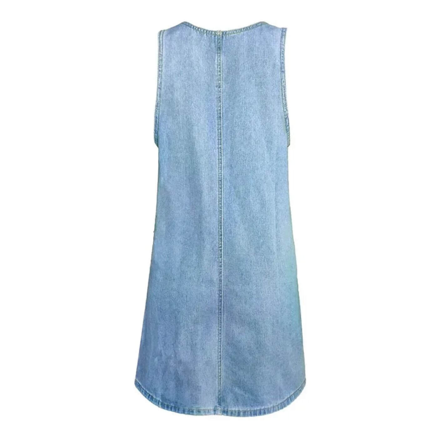 Elsie™ – Comfortable Sleeveless Denim Dress