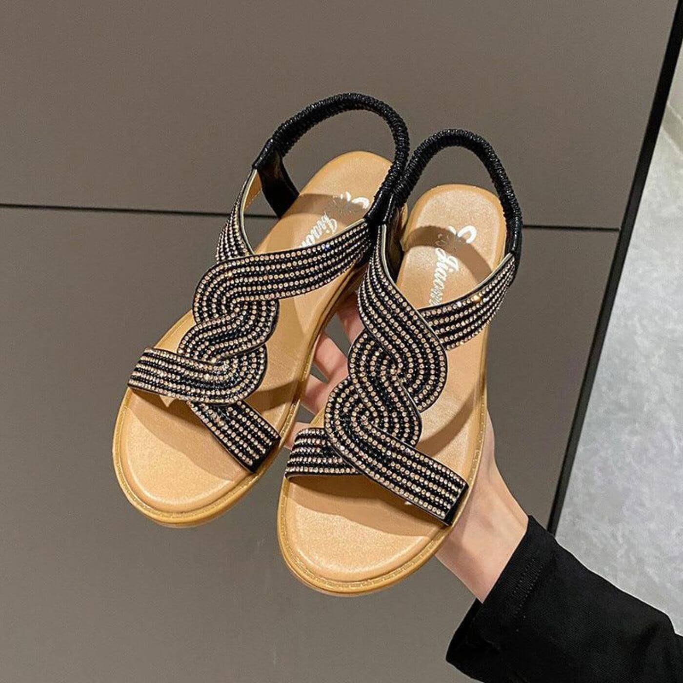 Erika™ – Elegant Closed Toe Orthopedic Wedge Sandals