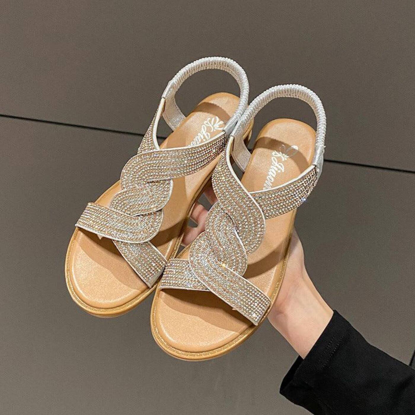 Erika™ – Elegant Closed Toe Orthopedic Wedge Sandals