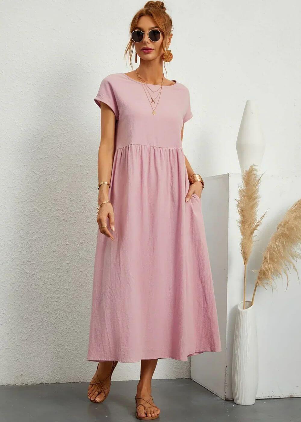 Felicia™ – Elegant Summer Dress with Pockets