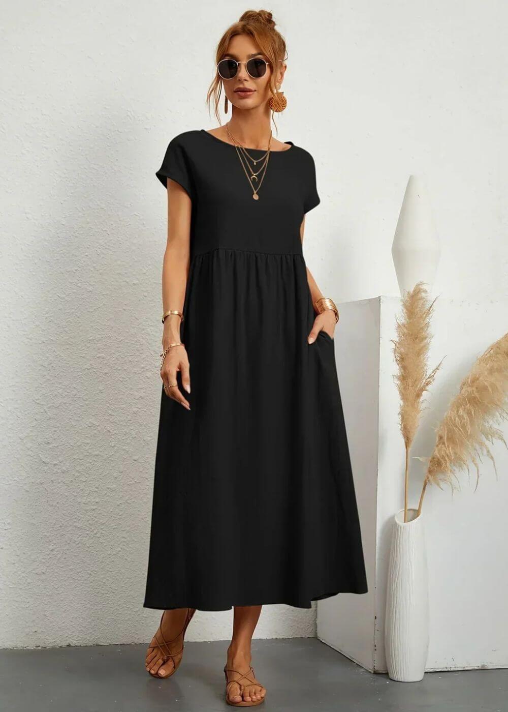 Felicia™ – Elegant Summer Dress with Pockets