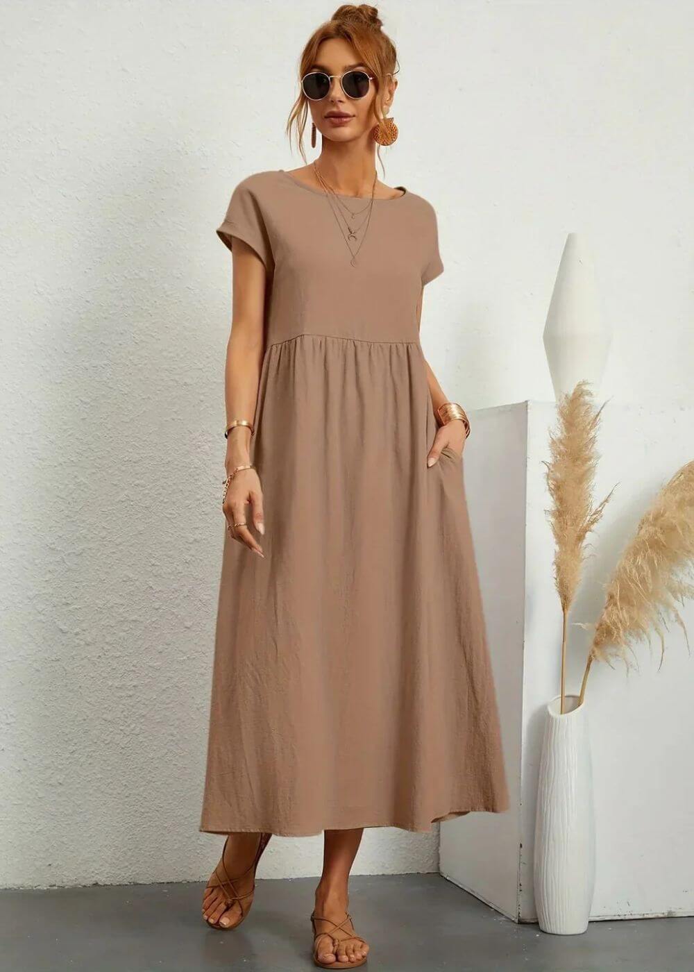 Felicia™ – Elegant Summer Dress with Pockets