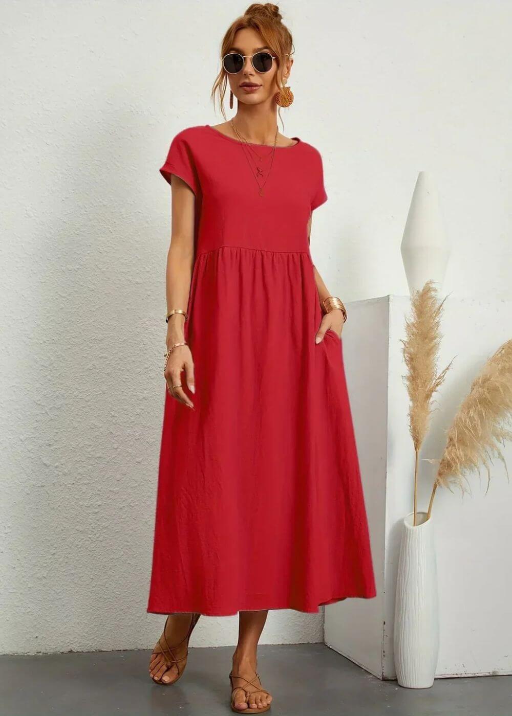 Felicia™ – Elegant Summer Dress with Pockets