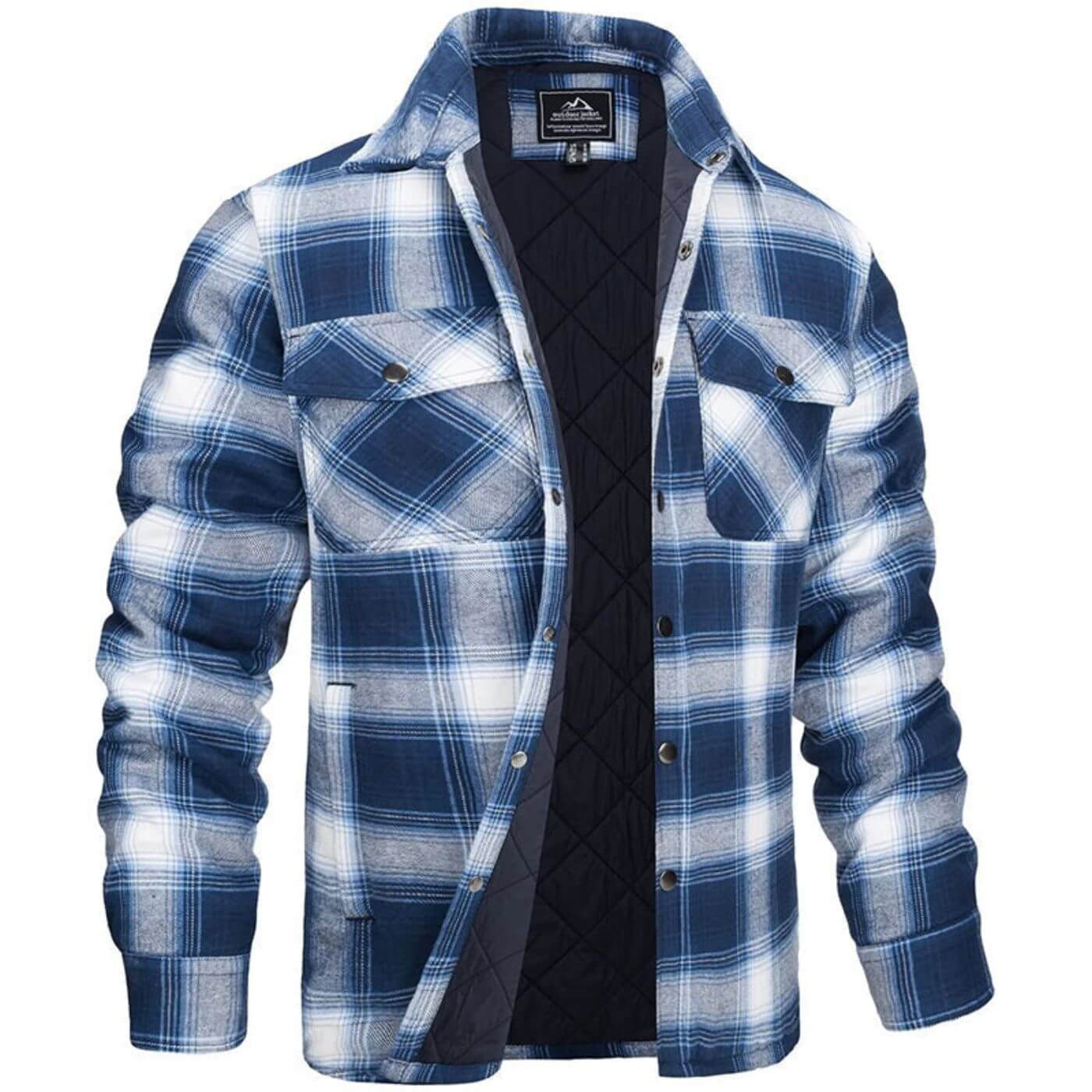 Felix™ - Plaid Quilted Lining Long Sleeve Jacket