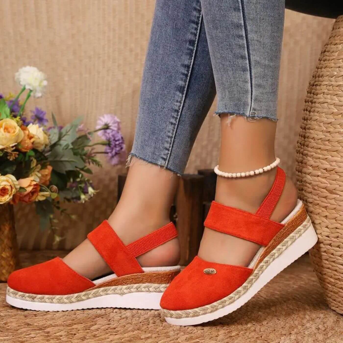 Jamie™ - Elegant Closed Toe Orthopedic Wedge Sandals
