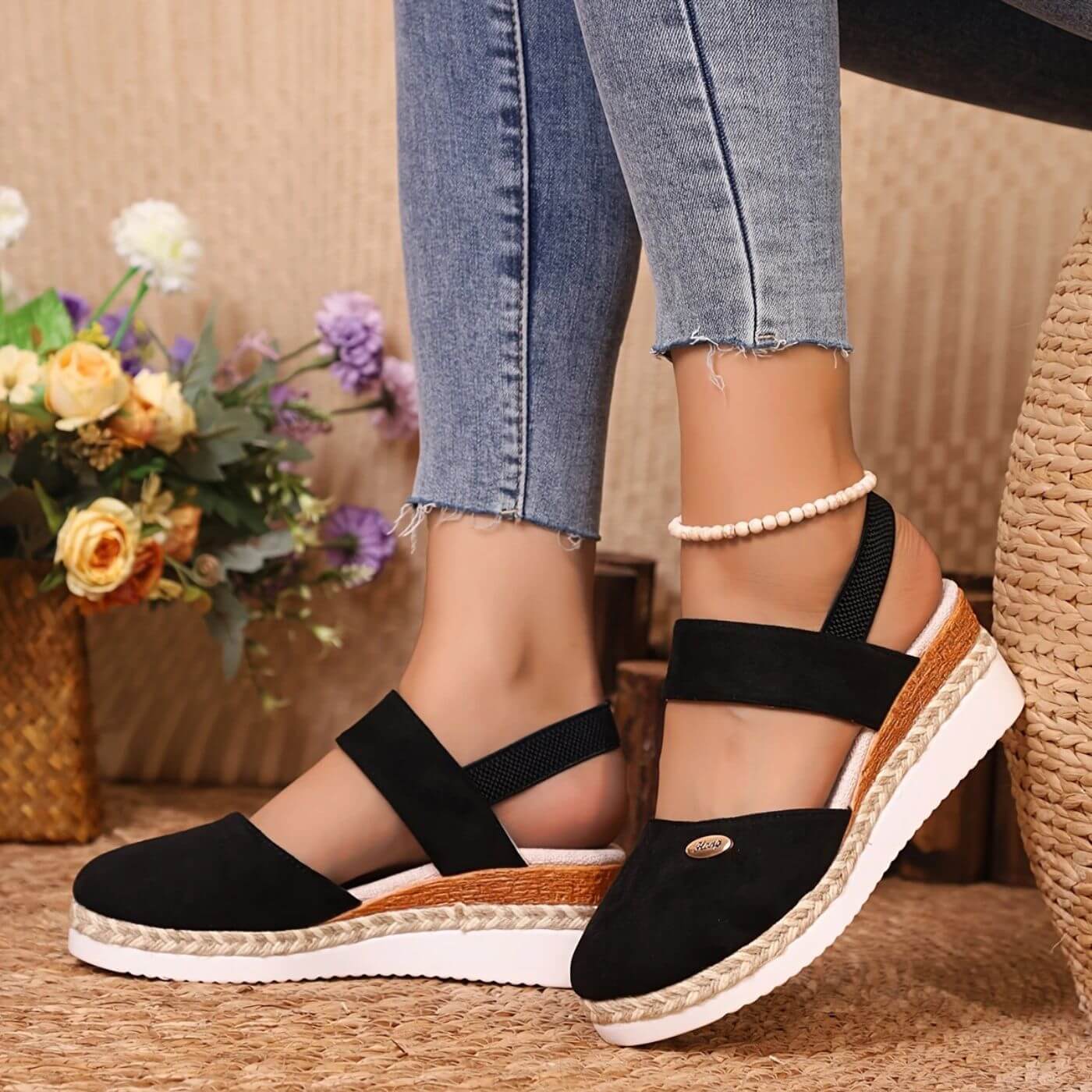 Jamie™ - Elegant Closed Toe Orthopedic Wedge Sandals