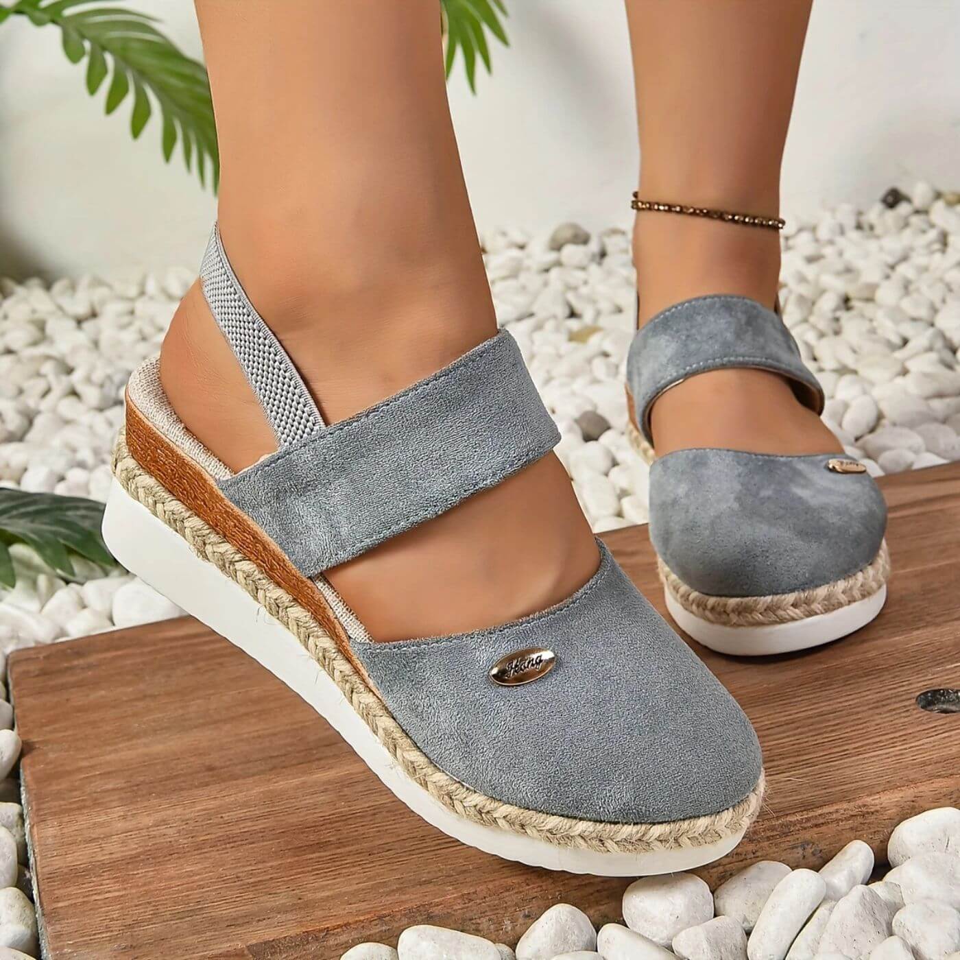 Jamie™ - Elegant Closed Toe Orthopedic Wedge Sandals