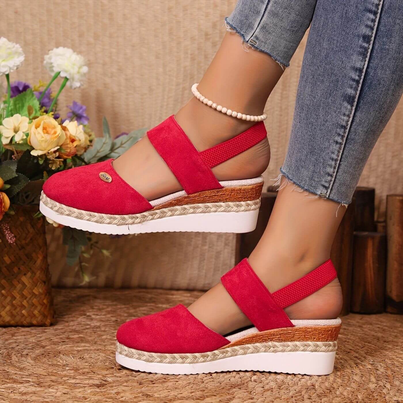 Jamie™ - Elegant Closed Toe Orthopedic Wedge Sandals