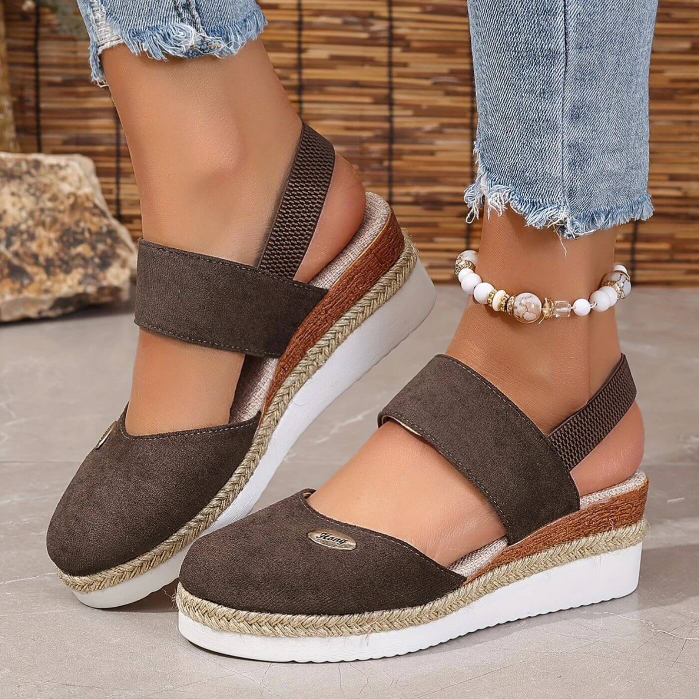 Jamie™ - Elegant Closed Toe Orthopedic Wedge Sandals