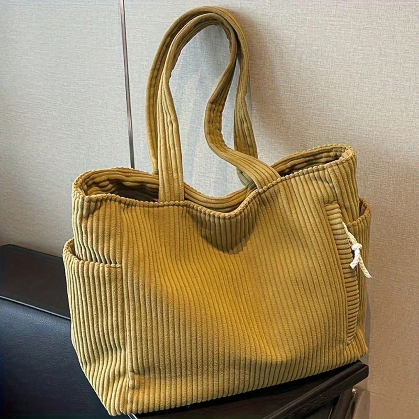 Jenna™ – Stylish Corduroy Tote Bag