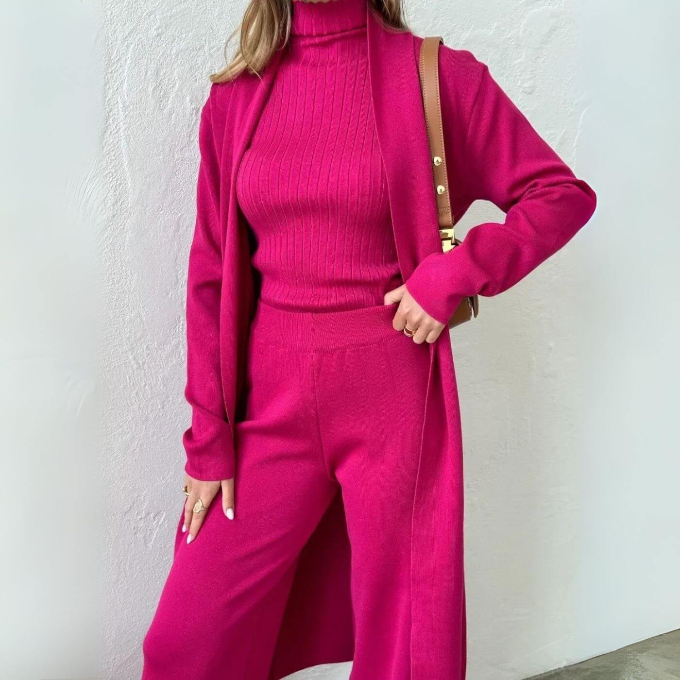 Jessica™ – Minimalist 3 Piece Knit Set