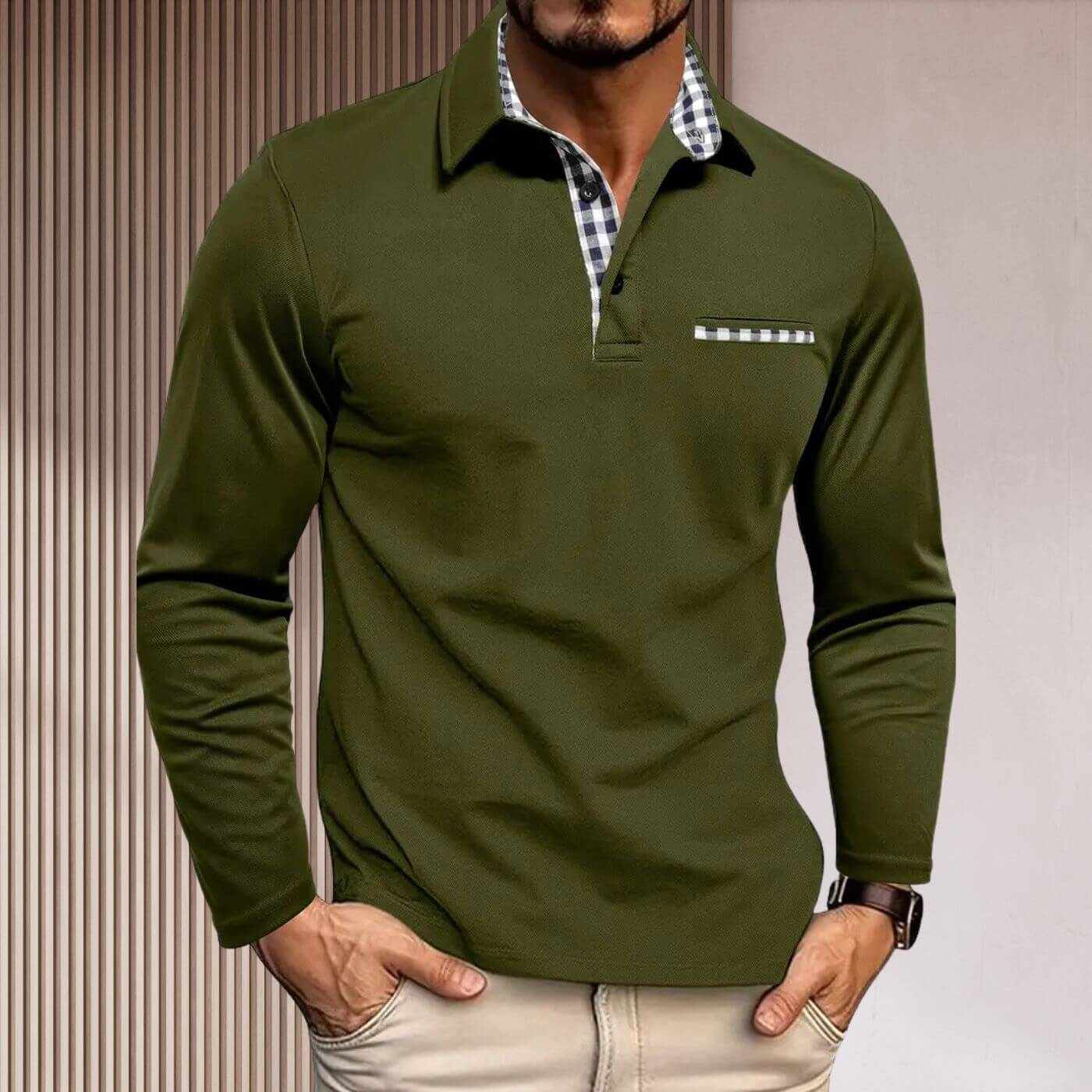 Jonathan™ – Stylish Fitted Long Sleeve Shirt
