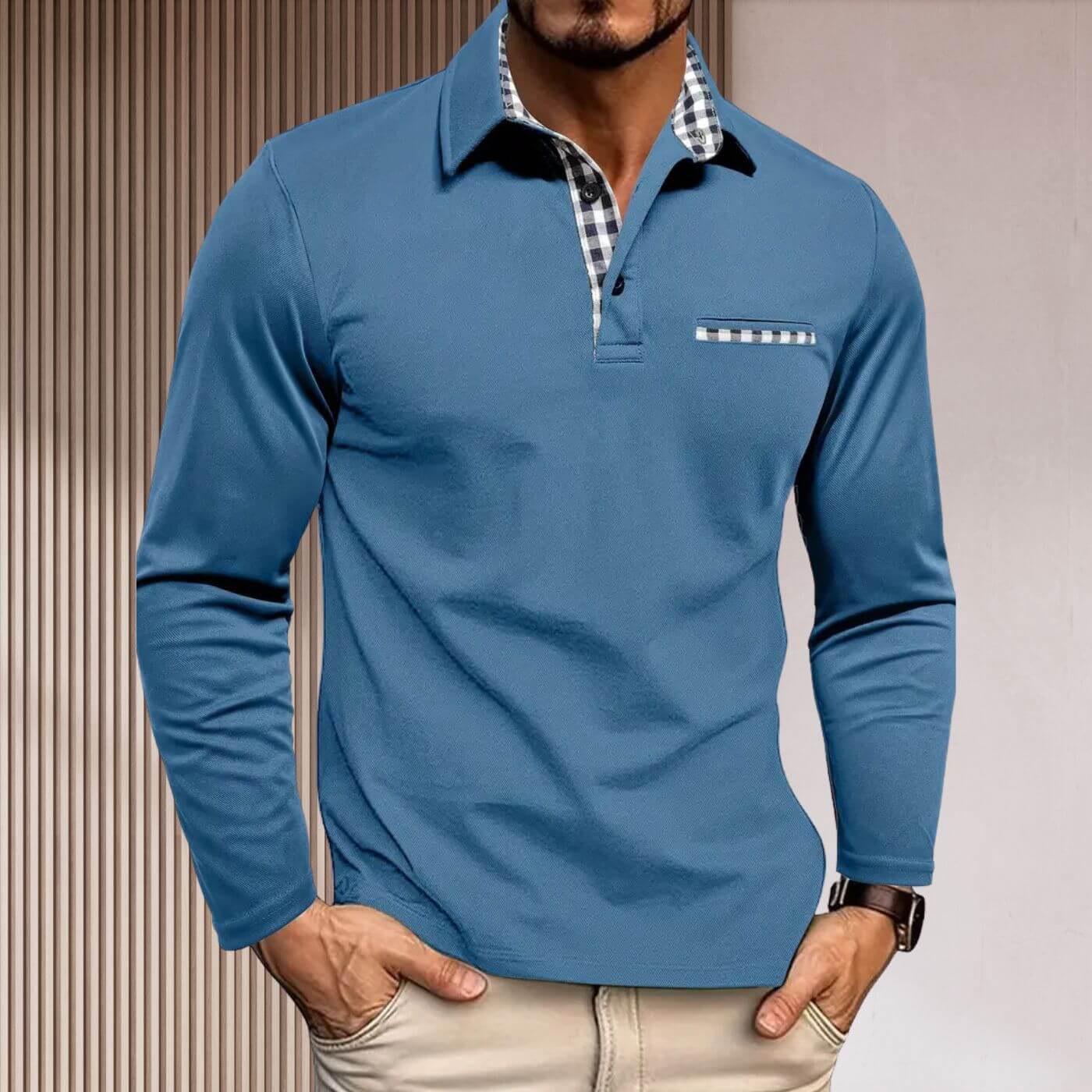 Jonathan™ – Stylish Fitted Long Sleeve Shirt