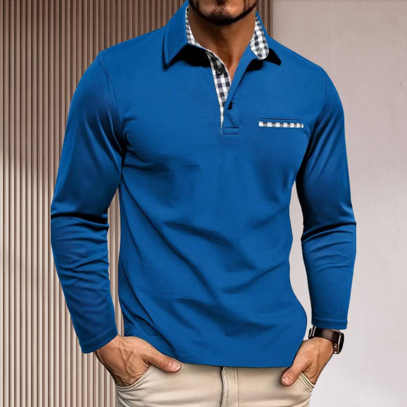 Jonathan™ – Stylish Fitted Long Sleeve Shirt