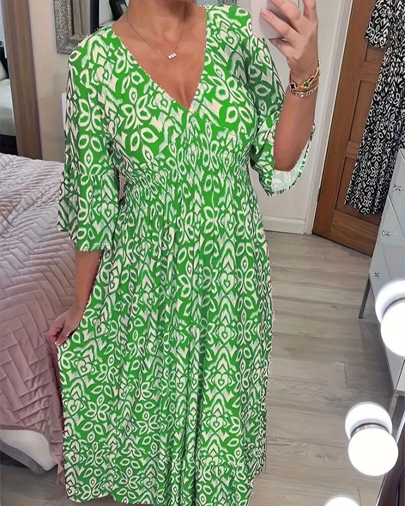 Judith™ – Casual Bohemian V-Neck Summer Dress