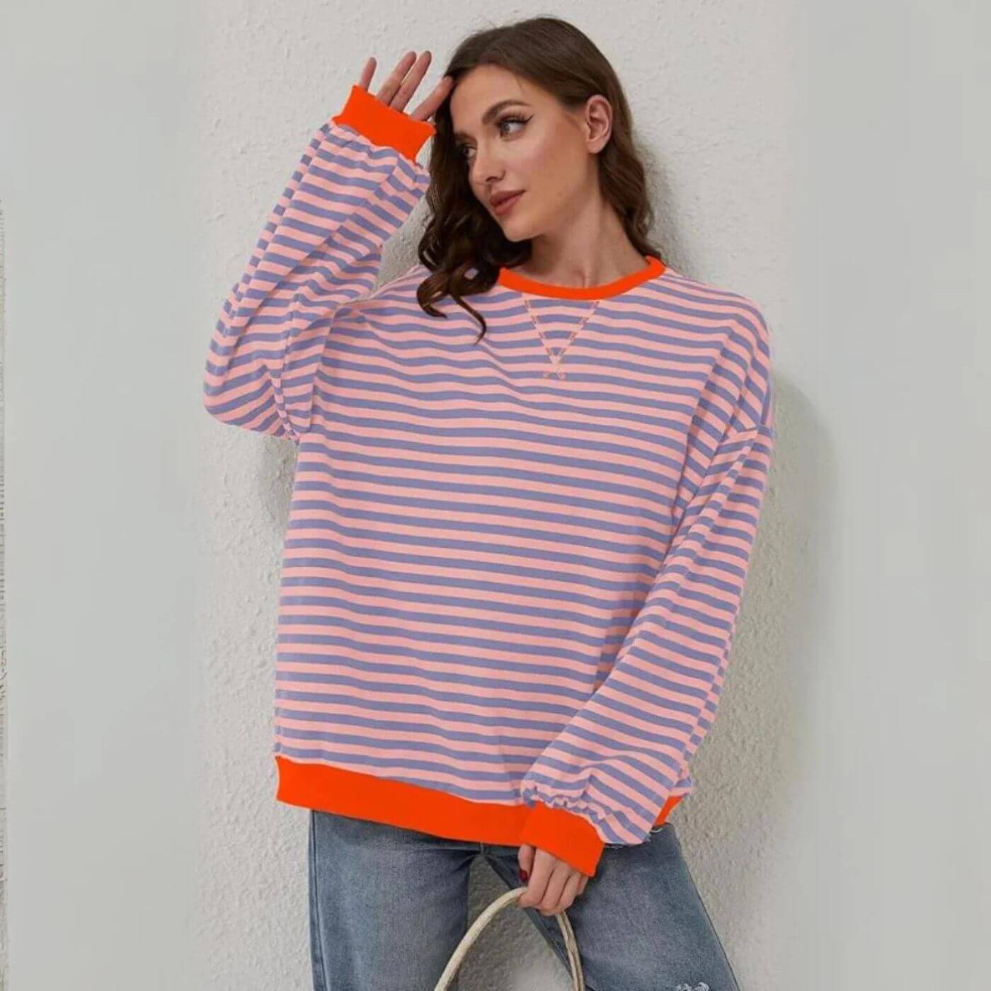 Kaitlin™ - Oversized Striped Comfort Sweater
