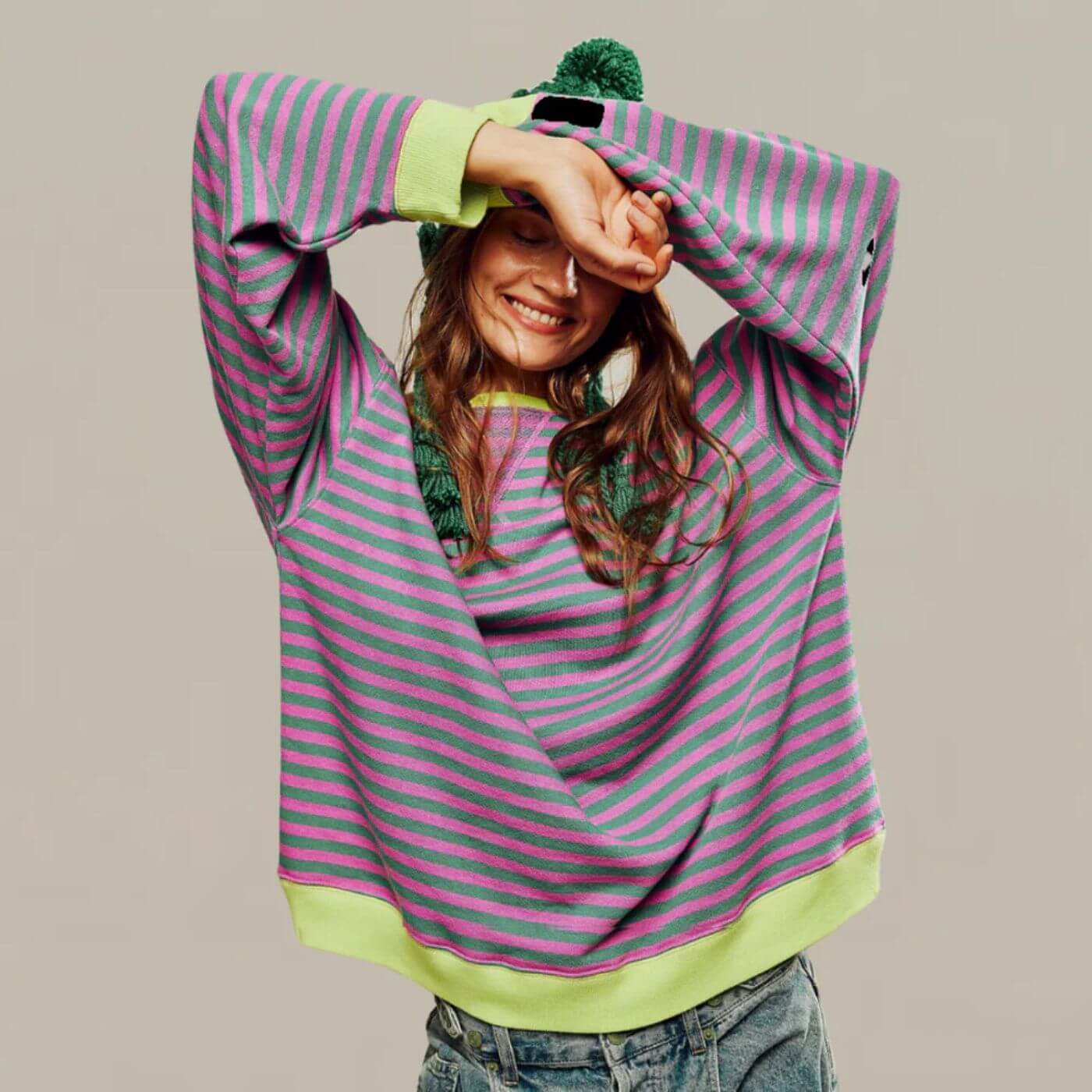 Kaitlin™ - Oversized Striped Comfort Sweater