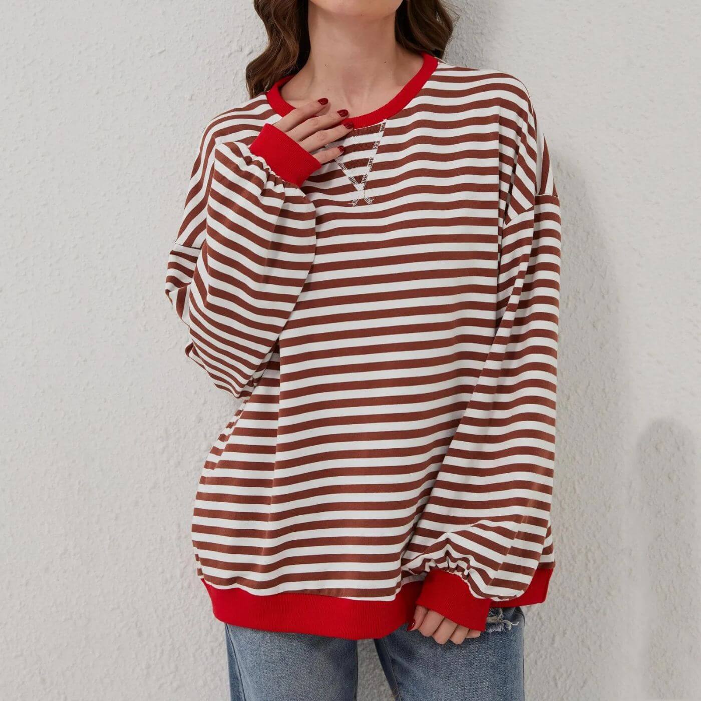 Kaitlin™ - Oversized Striped Comfort Sweater
