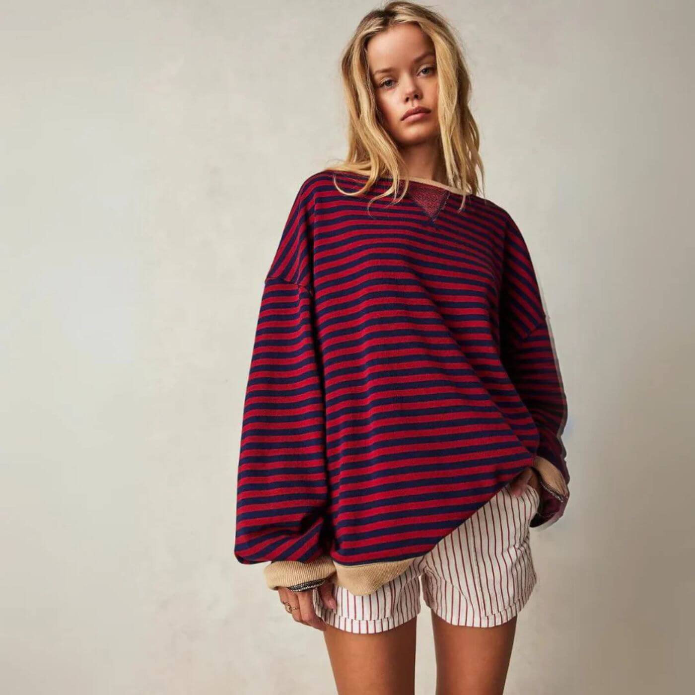 Kaitlin™ - Oversized Striped Comfort Sweater