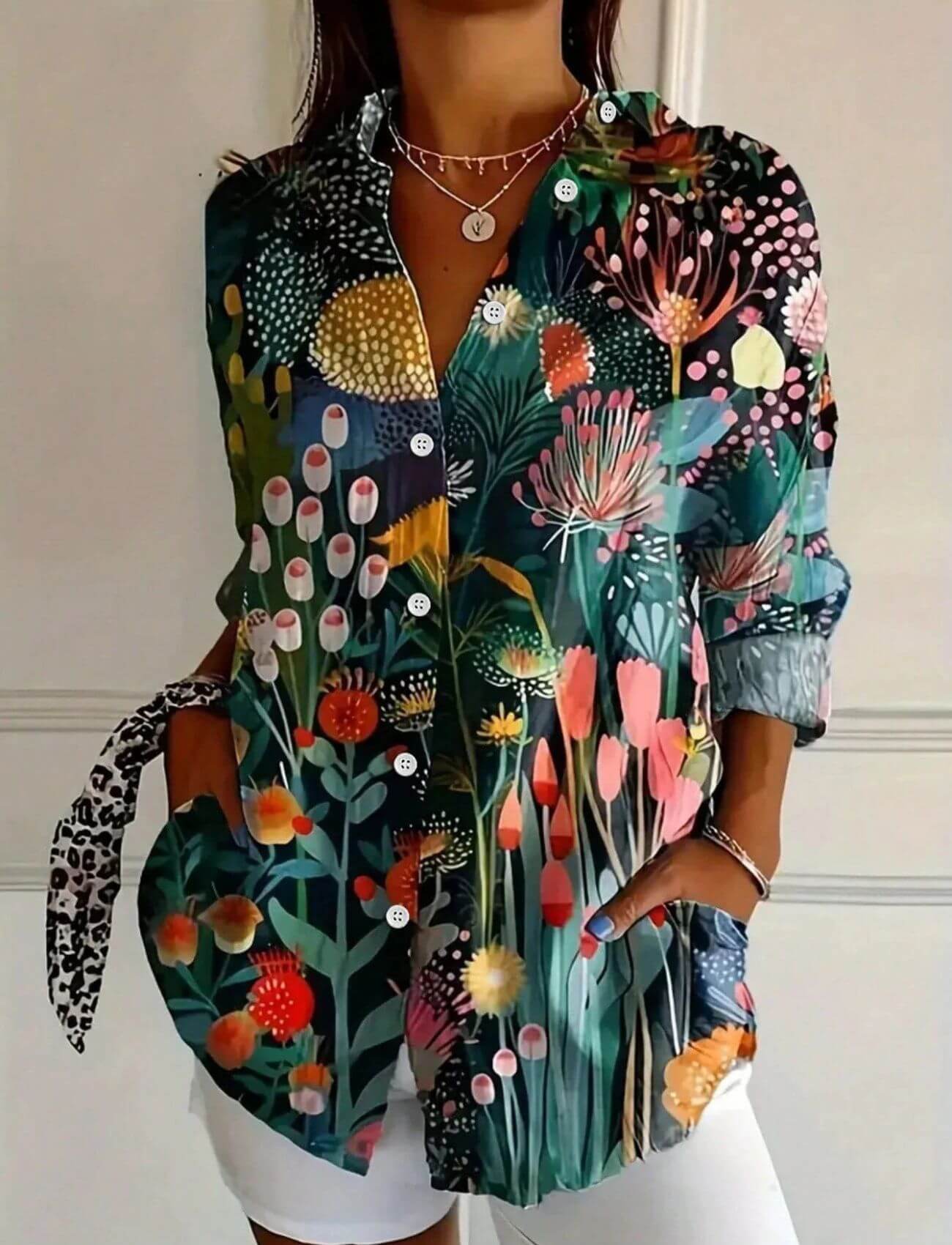 Katrina™ – Comfortable Floral Blouse in Multicolor
