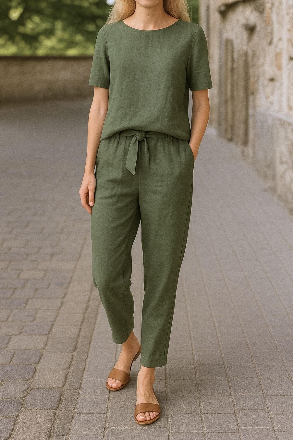 Krista™ - Comfortable Summer Blouse and Pants Set