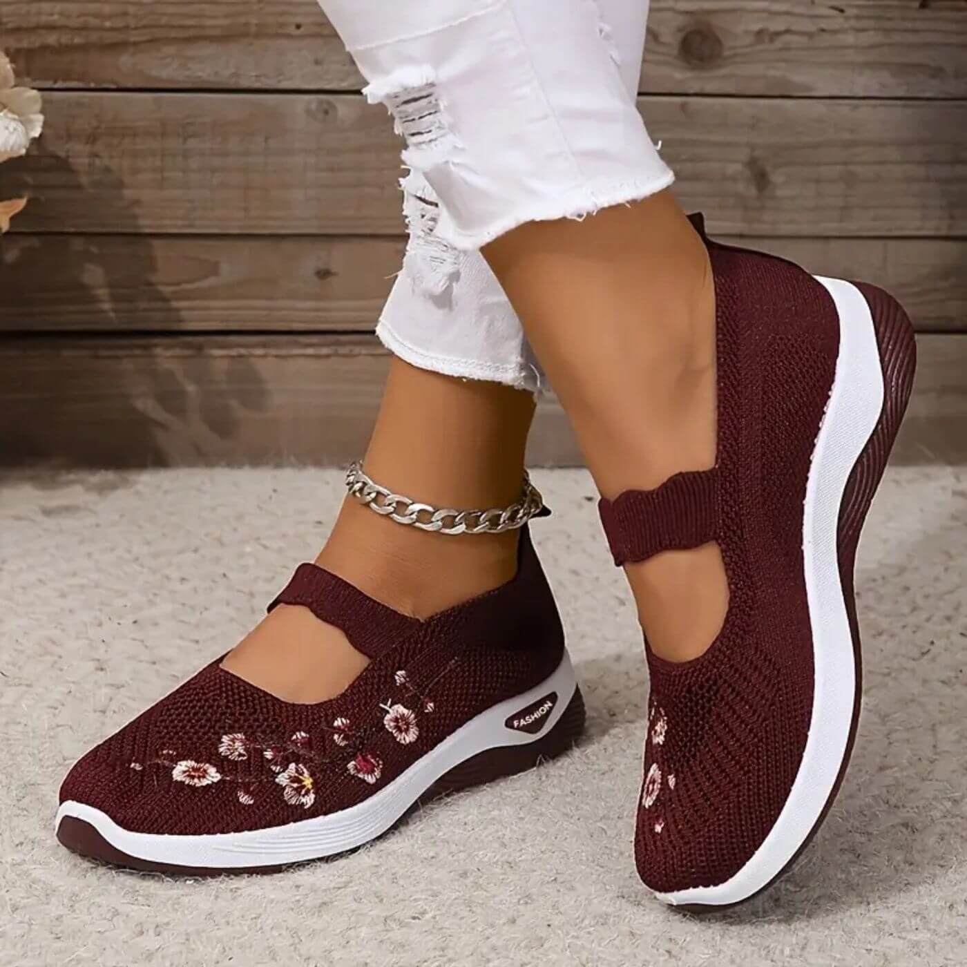 Laura™ – Non-slip Floral Orthopedic Shoes