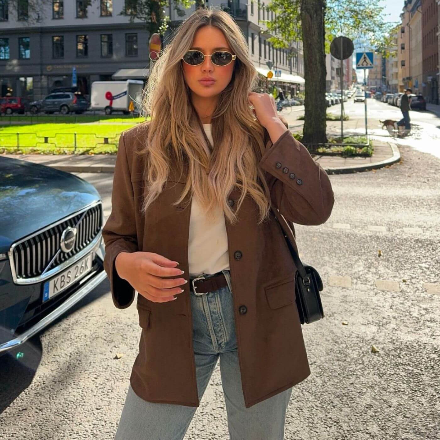 Léonie™ - Luxury Vintage Suede Blazer
