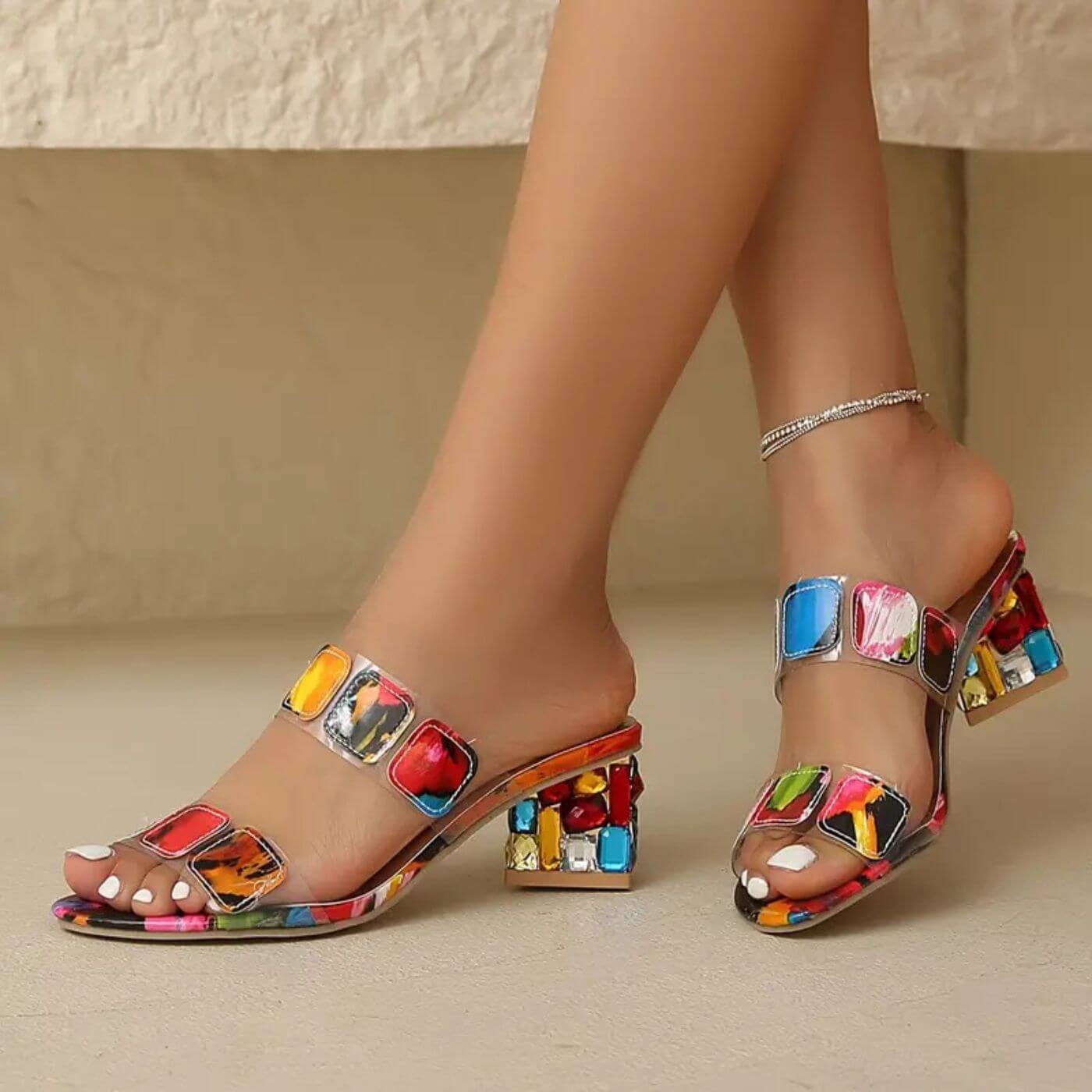 Makayla™ - Double Strap Multicolor Orthopedic Sandals