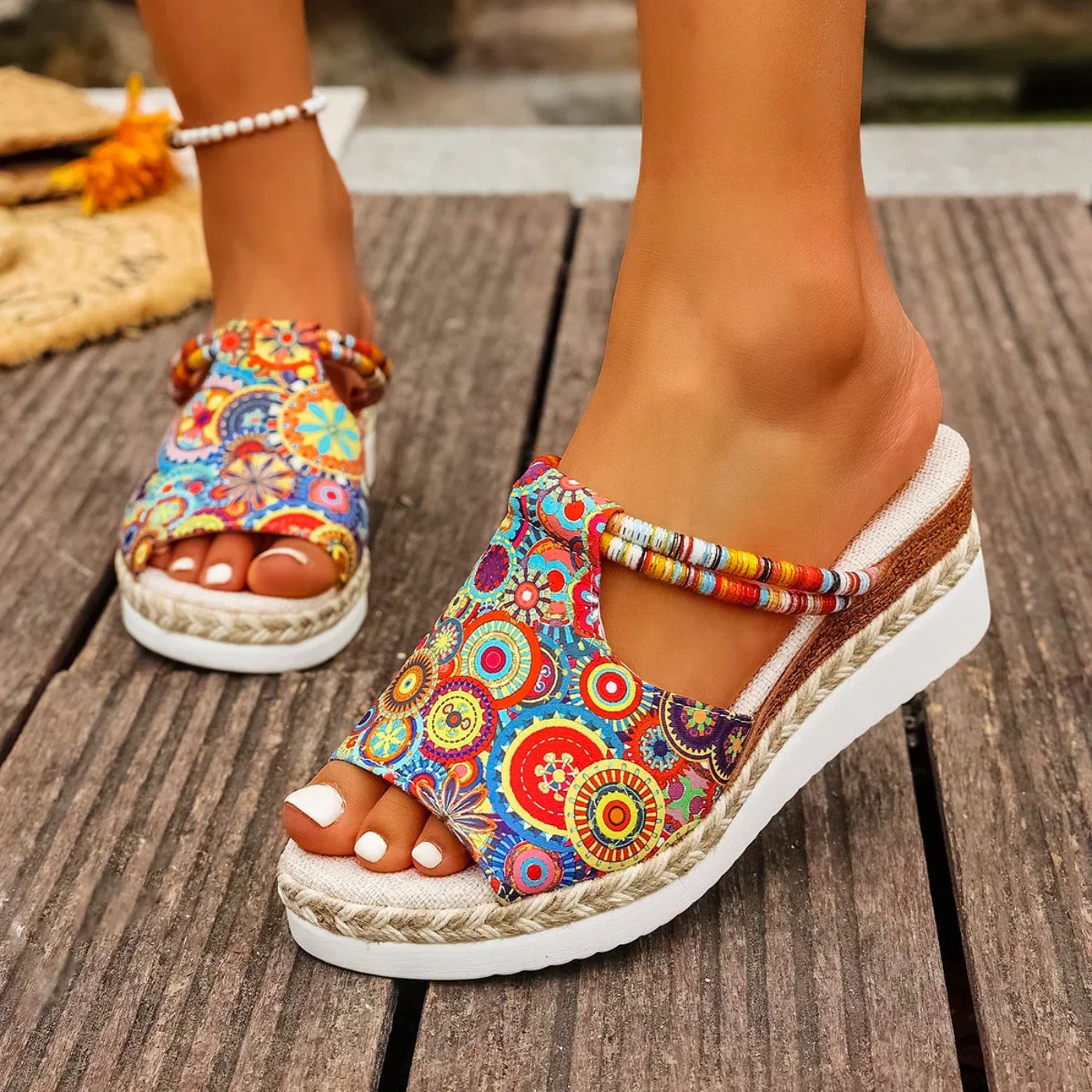 Kelsey™ - Multicolor Orthopedic Wedge Sandals