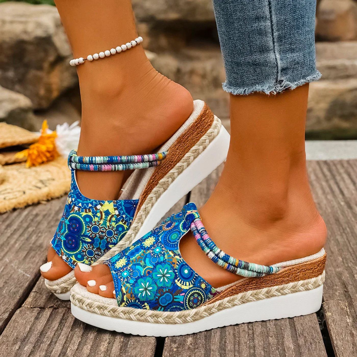 Kelsey™ - Multicolor Orthopedic Wedge Sandals
