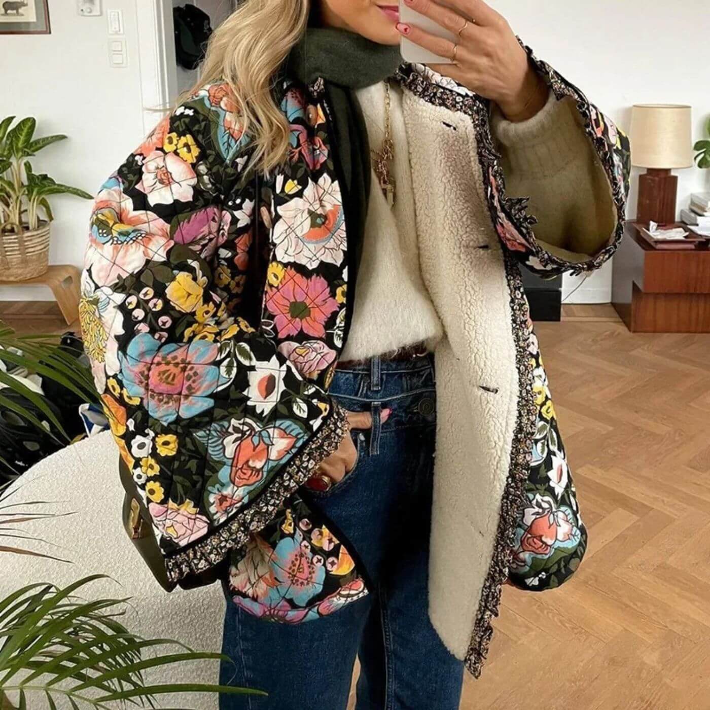 Mila™ - Elegant Floral Coat