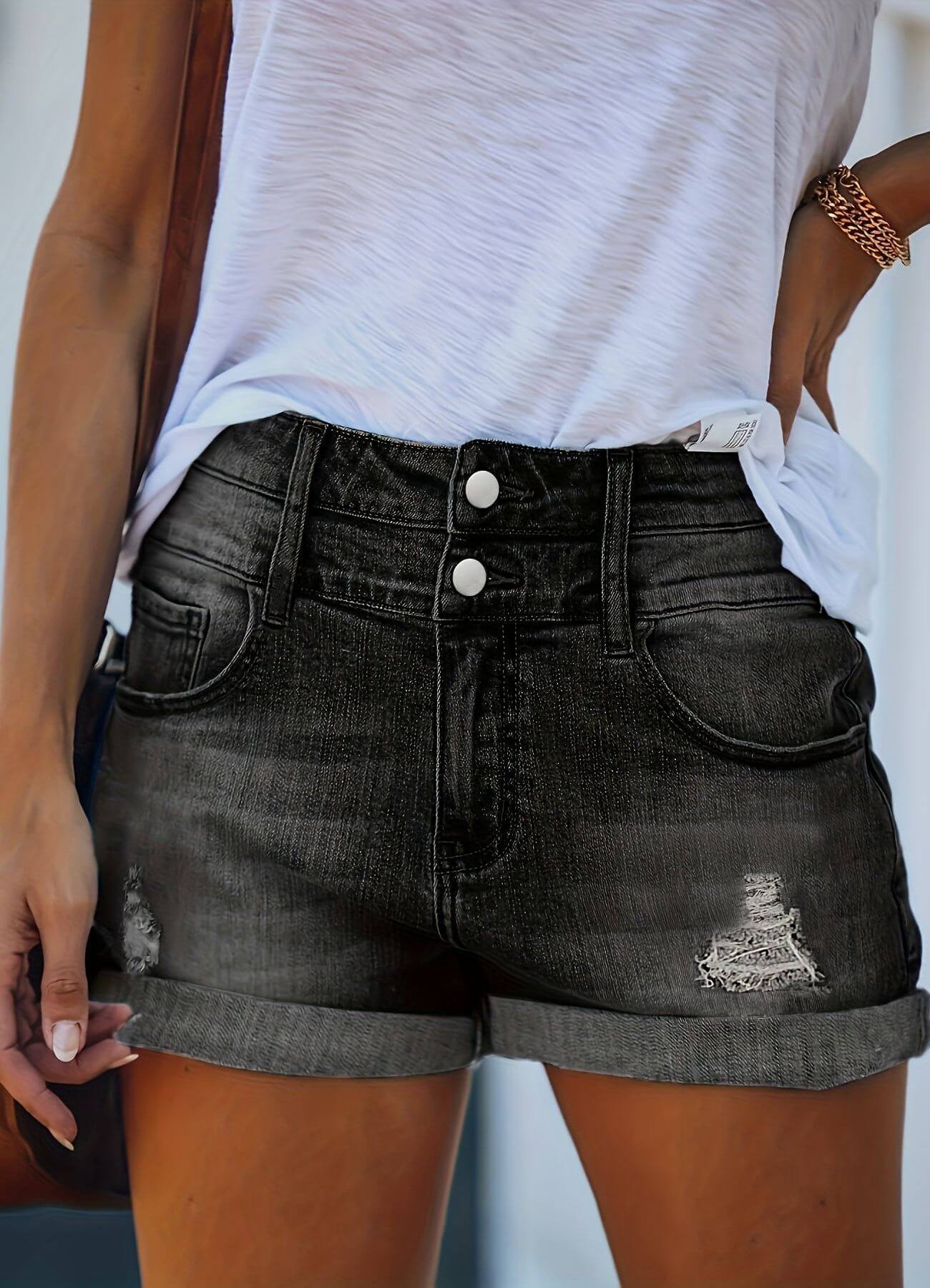 Mireulla™ - Ripped Jeans Denim Shorts