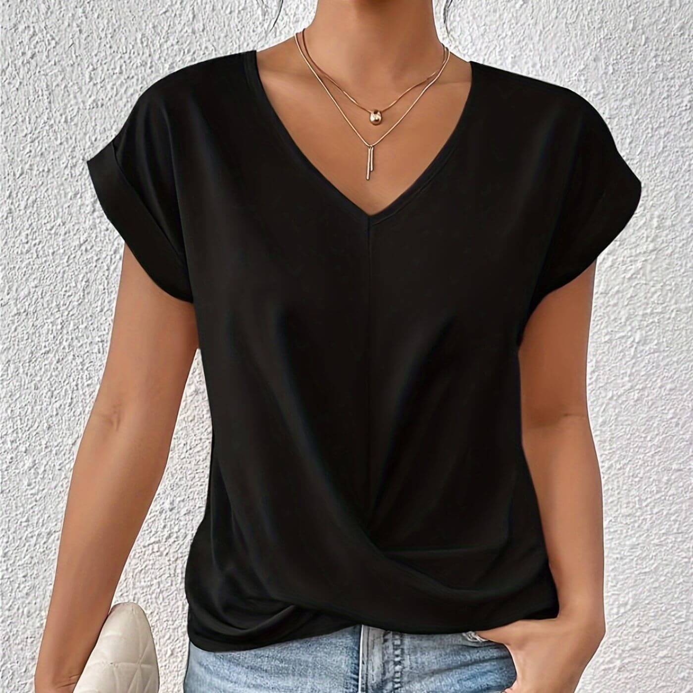 Olive™ – Casual V-Neck T-shirt