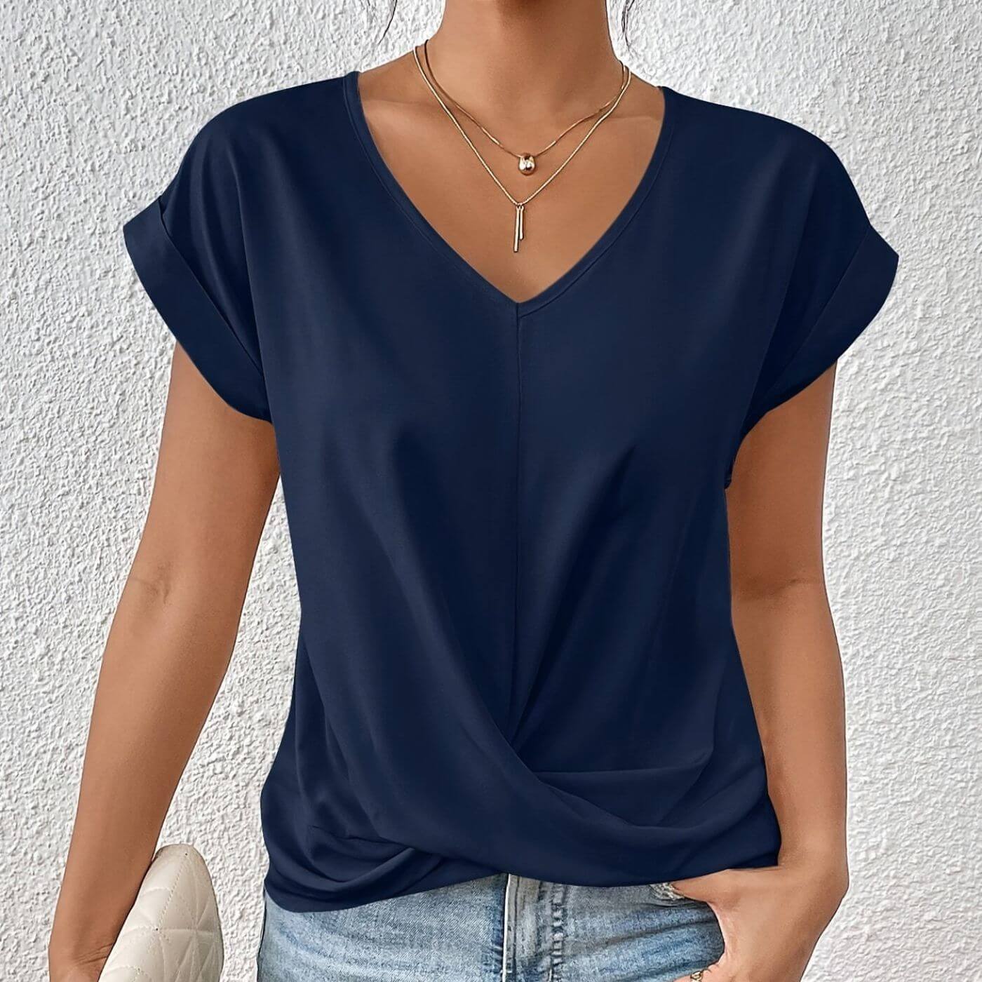 Olive™ – Casual V-Neck T-shirt