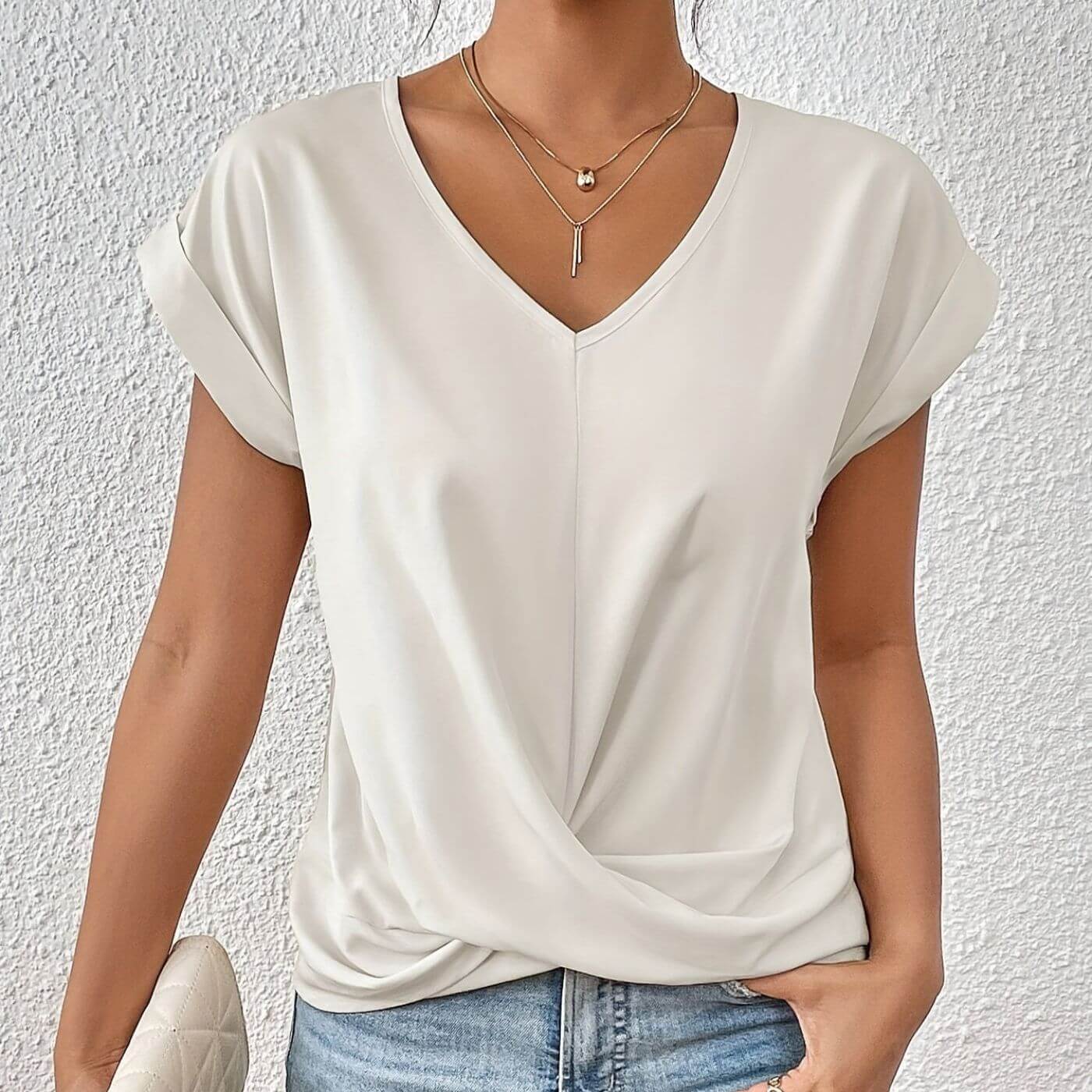 Olive™ – Casual V-Neck T-shirt