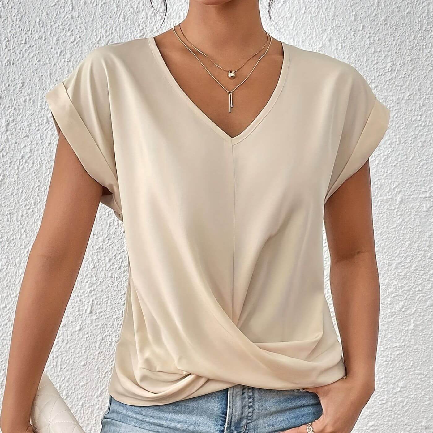 Olive™ – Casual V-Neck T-shirt