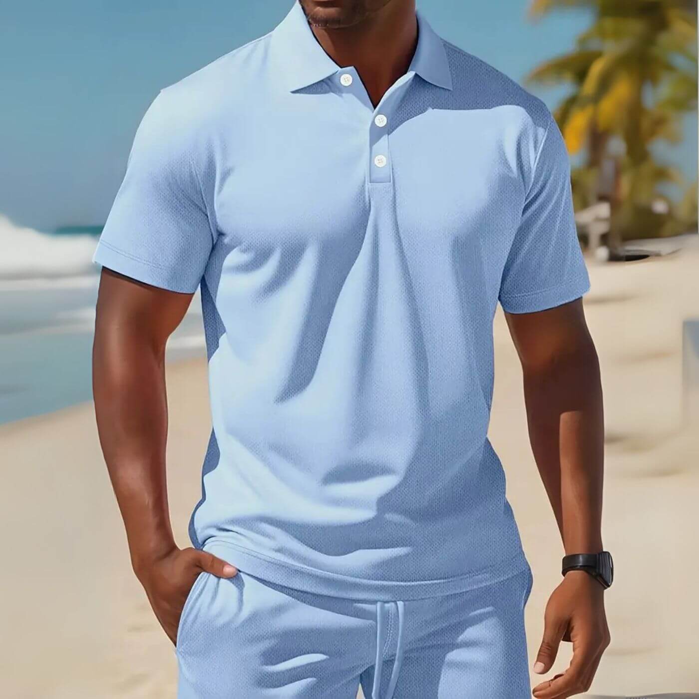 Spencer™ – Breezy Polo And Shorts Set