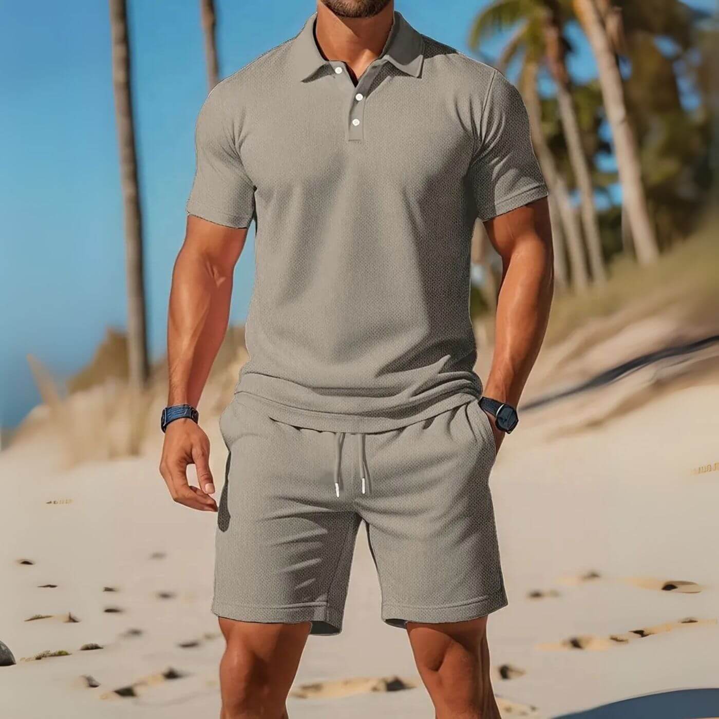 Spencer™ – Breezy Polo And Shorts Set
