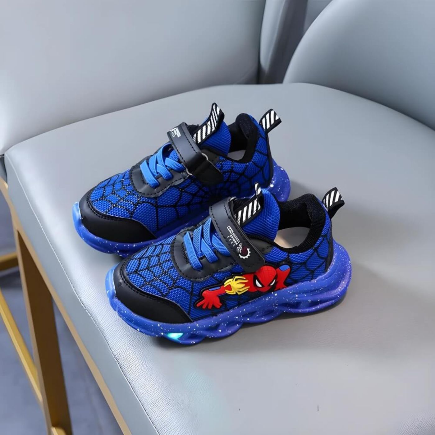 SpiderKickz™ - Superhero LED Sneakers for Kids