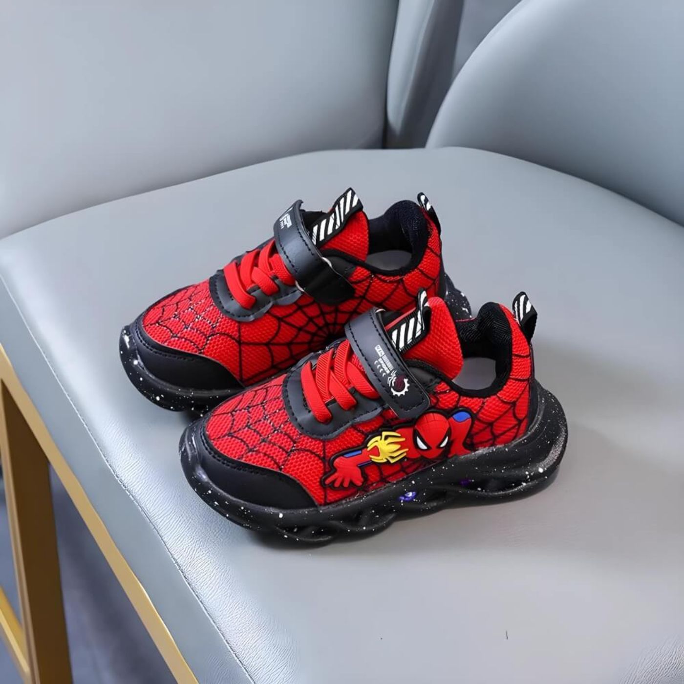 SpiderKickz™ - Superhero LED Sneakers for Kids