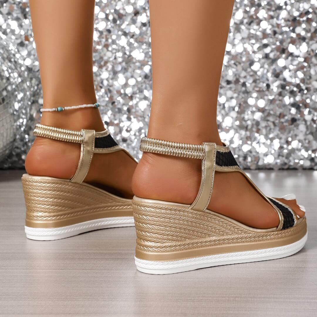 Vera™ – Elegant Orthopedic Slip-on Sandals for Women with Wedge Heel